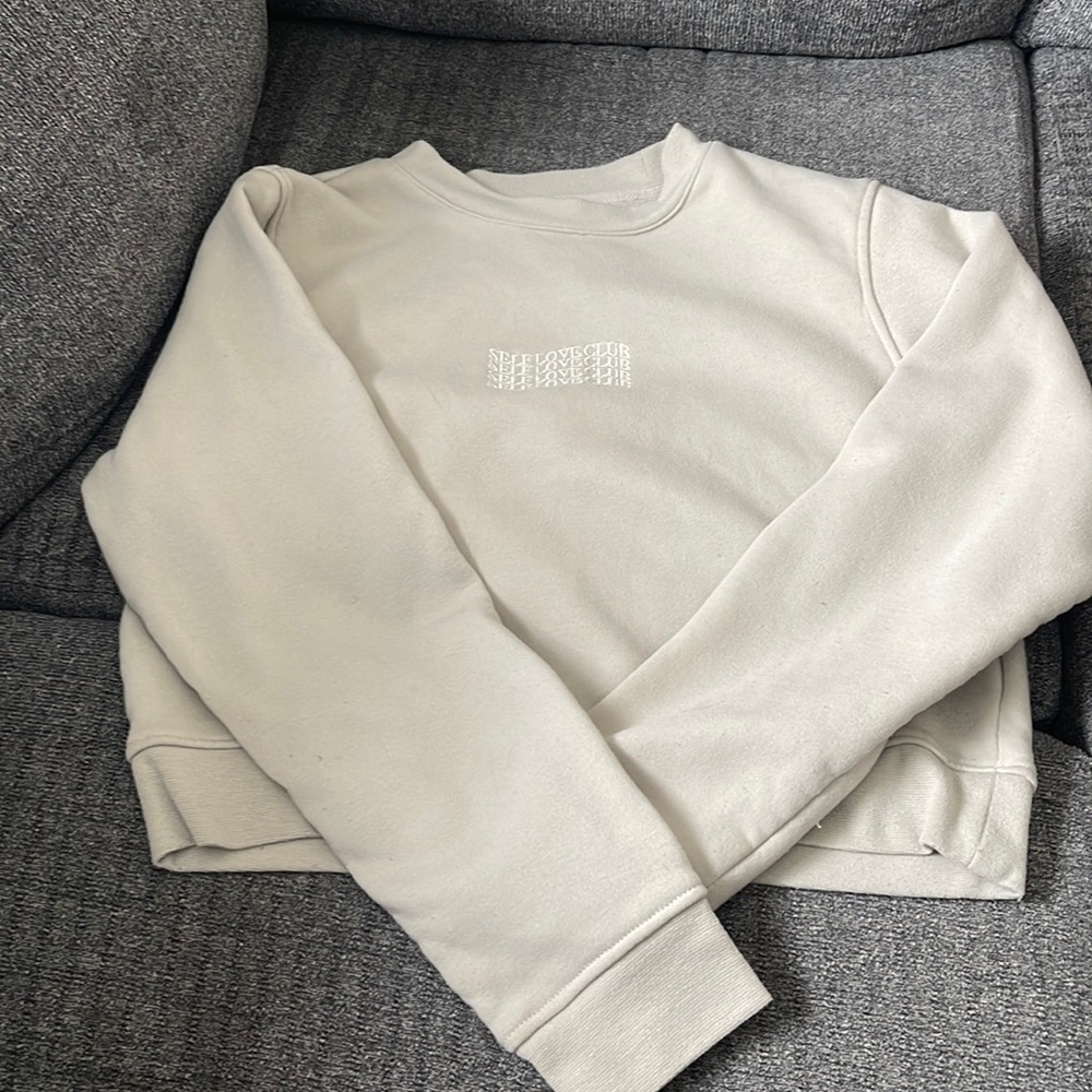 Self Love Club Cropped Crew Neck